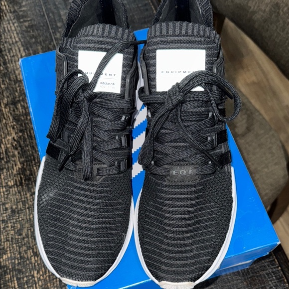 Adidas Black and White Sneakers - Picture 3 of 7